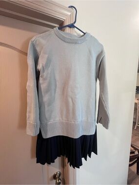 English Factory Pale Blue Knit Crewneck Pullover